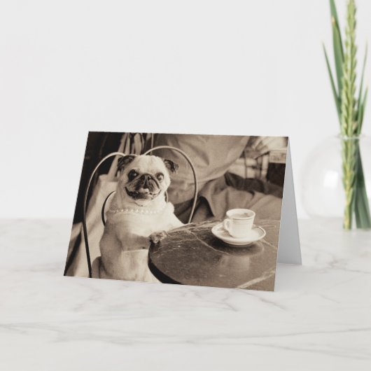 Cafe Pug Kaart (Voorkant)