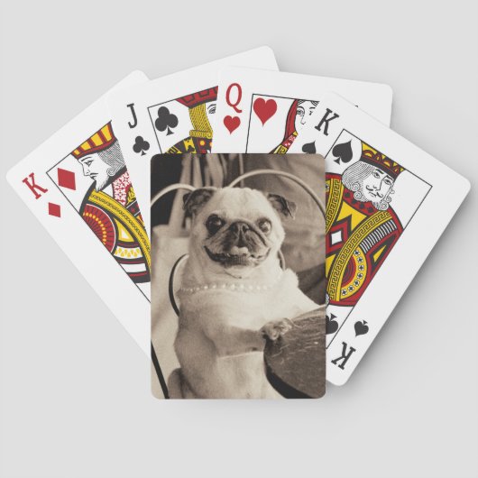 Cafe Pug Pokerkaarten (Achterkant)