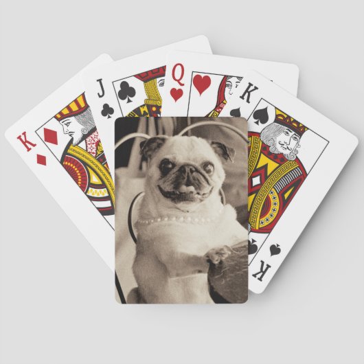 Cafe Pug Pokerkaarten (Achterkant)