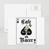 Cafe Racer Blonde Briefkaart (Voorkant / Achterkant)