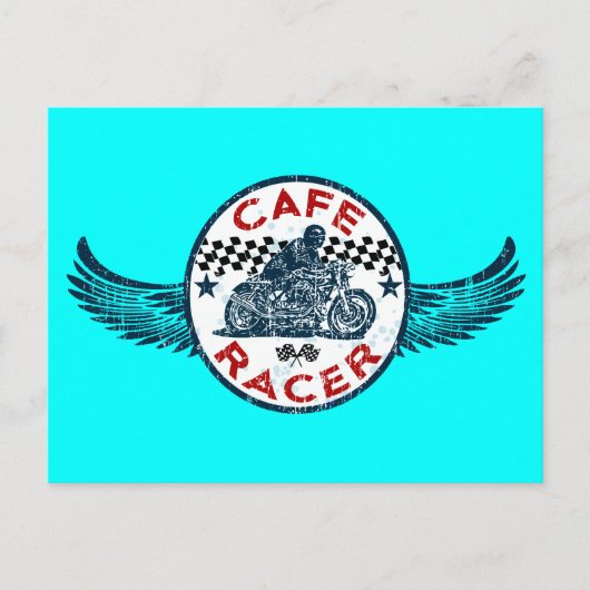 Cafe racer briefkaart (Voorkant)