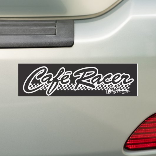Cafe Racer Bumpersticker (Op auto)