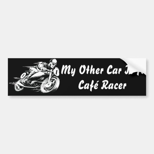 Café Racer Bumpersticker (Voorkant)