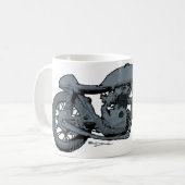 Cafe Racer Classic Grey Koffiemok (Voorkant links)