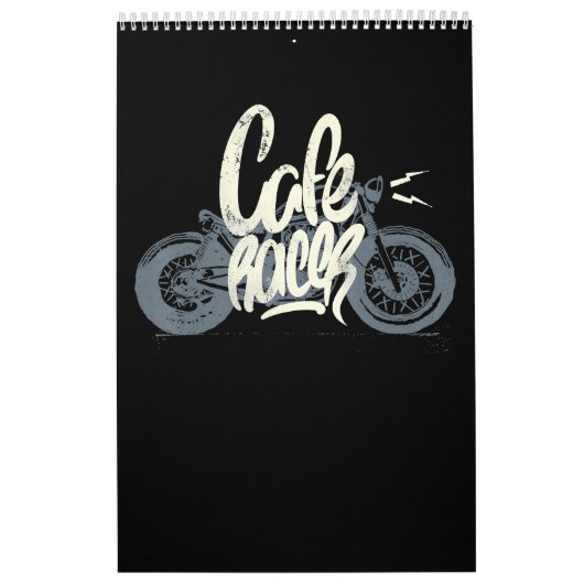Cafe Racer Gift for Motorcycle Lovers Kalender (Hoes)