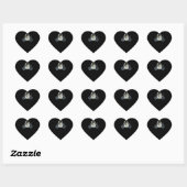 Cafe Racer Gift Voor Motorfiets Liefhebbers Hart Sticker (Vel)