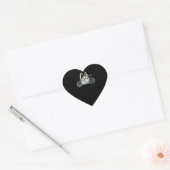 Cafe Racer Gift Voor Motorfiets Liefhebbers Hart Sticker (Envelop)