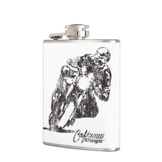 Cafe Racer Motorcycle gemiddelde stijl Heupfles (Links)