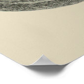  Cafe Racer Motorcycle in Print geïllustreerd (Hoek)