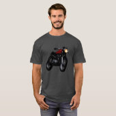 Cafe Racer Motorcycle T-Shirt (Voorkant volledig)