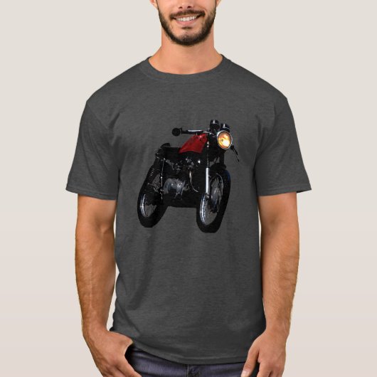 Cafe Racer Motorcycle T-Shirt (Voorkant)