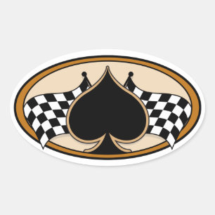 Cafe Racer / Motorfiets Ovale Sticker