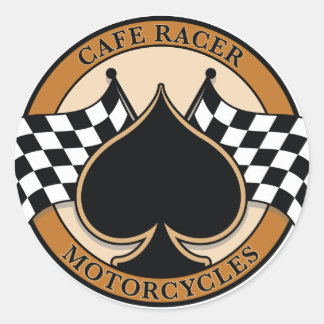 Cafe Racer Motorfietsen Ronde Sticker