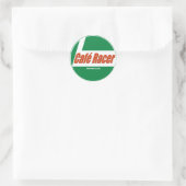 Café Racer Motorfietsen Ronde Sticker (Tas)