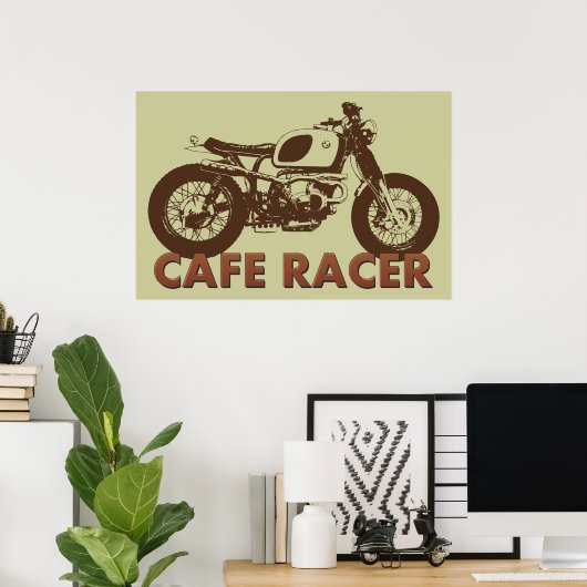 Cafe Racer Poster (Thuiskantoor)