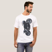 Cafe Racer -  racemotorfiets T-shirt (Voorkant volledig)