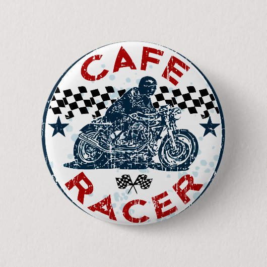 Cafe racer ronde button 5,7 cm (Voorkant)