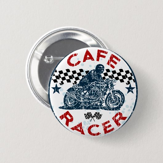 Cafe racer ronde button 5,7 cm (Voorkant /achterkant)