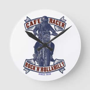 Cafe racer ronde klok