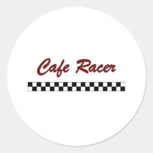 Cafe Racer Ronde Sticker