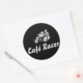 Café Racer Ronde Sticker (Envelop)