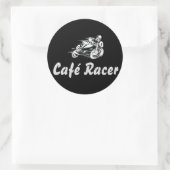 Café Racer Ronde Sticker (Tas)