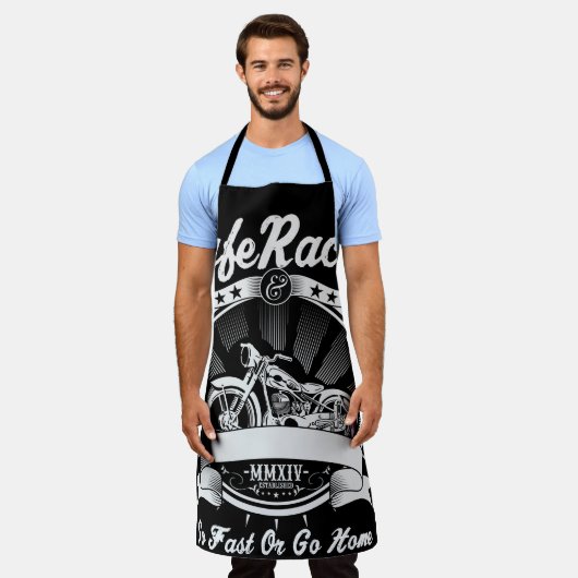 Cafe Racer Schort (Gedragen)