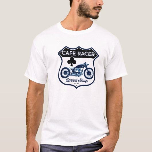 Cafe Racer Speed Shop T-shirt (Voorkant)