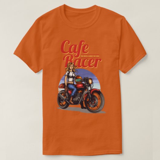Cafe racer t-shirt (Design voorkant)