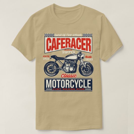 Cafe Racer T-shirt (Design voorkant)