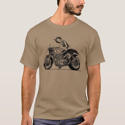 CAFE RACER. T-SHIRT (Voorkant)
