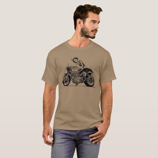 CAFE RACER. T-SHIRT (Voorkant volledig)