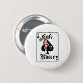 Cafe Racer Ton Up Redhead Ronde Button 5,7 Cm (Voorkant /achterkant)