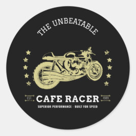 Cafe Racer - Uitgave 1989 Bewerken Ronde Sticker