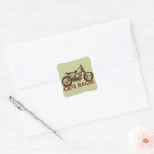 Cafe Racer  Vierkante Sticker (Envelop)