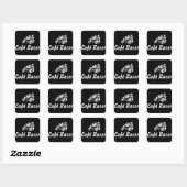 Café Racer Vierkante Sticker (Vel)