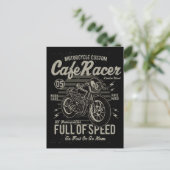 Cafe Racer Work Hard Race Fast Go of Go Home Briefkaart (Staand voorkant)