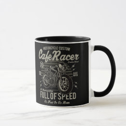 Cafe Racer Work Hard Race Fast Go of Go Home Mok