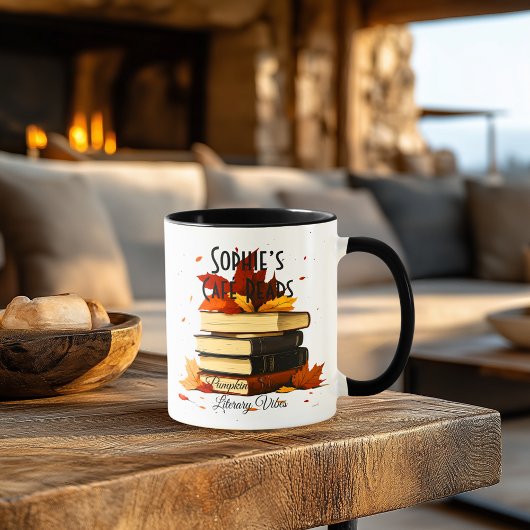 Café Reads – Pompoengekruid & Literaire Vibes Mok