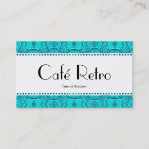 Café Retro (gescand) - Aqua Blue Festival Visitekaartje