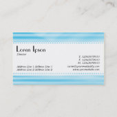 Café Retro (gescand) - Golfblauw Visitekaartje (Achterkant)