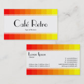 Café Retro (gescand) - Kleurovergang Visitekaartje (Voorkant / Achterkant)