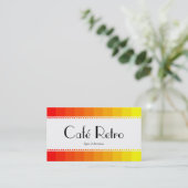 Café Retro (gescand) - Kleurovergang Visitekaartje (Staand voorkant)