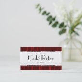 Café Retro (gescand) - Red Streaks Visitekaartje (Staand voorkant)
