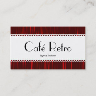 Café Retro (gescand) - Red Streaks Visitekaartje