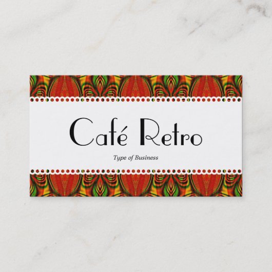 Café Retro (gescand) Visitekaartje (Voorkant)