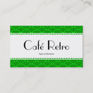 Café Retro (gescand) - Vissegelpatroon Visitekaartje