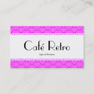 Café Retro (gescand) - Vissegelpatroon Visitekaartje
