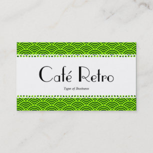 Café Retro (gescand) - Vissegelpatroon Visitekaartje