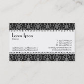 Café Retro (gescand) - Vissegelpatroon Visitekaartje (Achterkant)